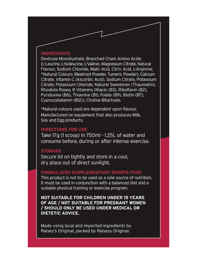 Hydration Powder 10 Servings (Raspberry)