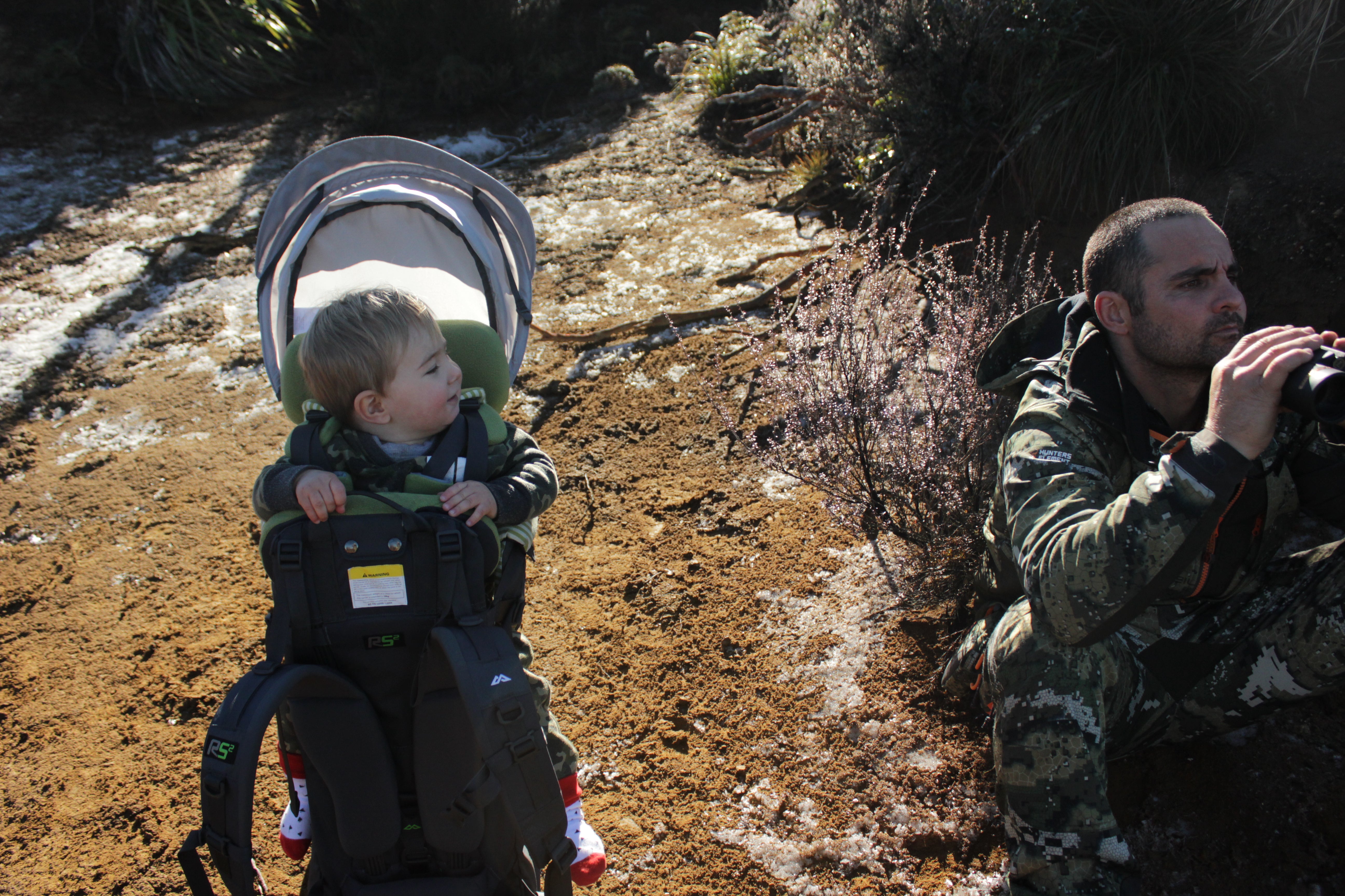 Top tips on taking your baby or toddler hunting.